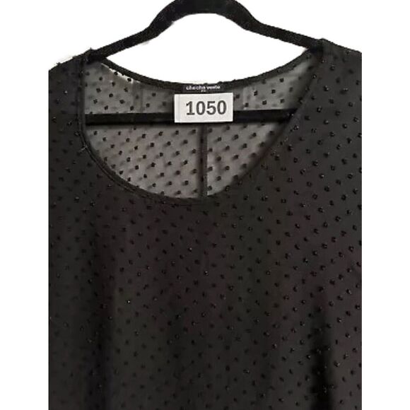 Cha Cha Vente Hi Lo Sheer Women’s Black Tunic Style Or Cover Up Size 2XL - Picture 13 of 13